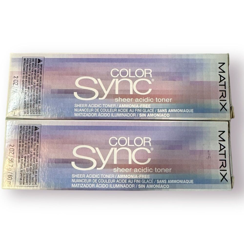 Matrix Color Sync Sheer Acidic Toner Brunette Neutral 2 tubes Base 4-6 Set of 2